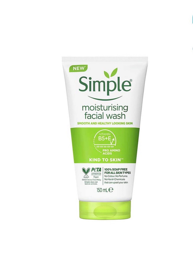 ژل شوینده سیمپل Simple مرطوب کننده مدل Moisturising انواع پوست های حساس ۱۵۰میل